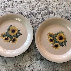 Set of two Home & Garden Party “Sunset” stoneware 10.5” plates